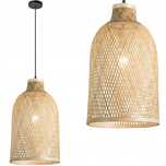 LAMPA WISZĄCA SUFITOWA bambusowa wiklina boho  51cm APP1627