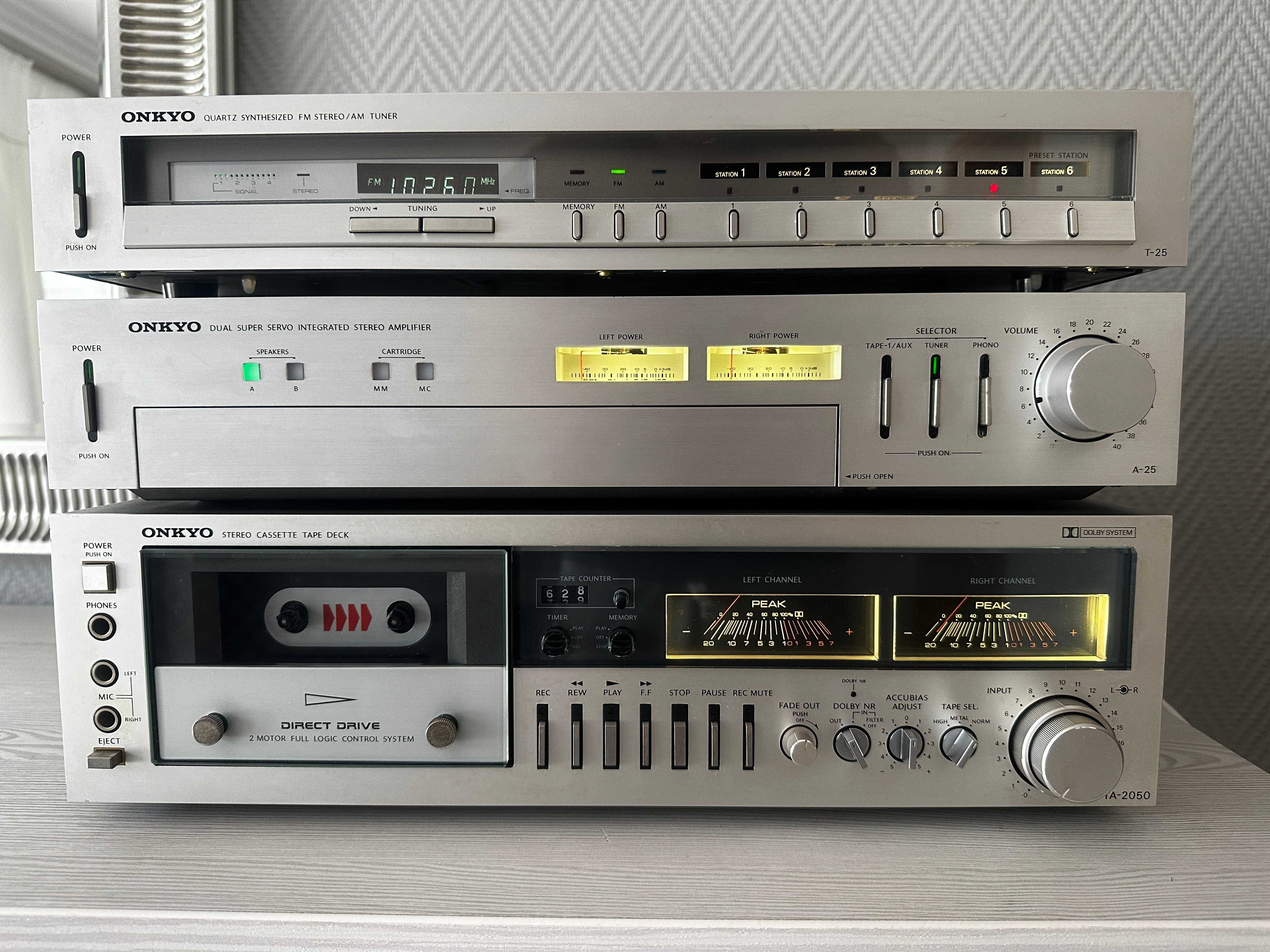 ONKYO A-25 T-25 TA-2050 Zestaw Top Hi-Fi Stereo