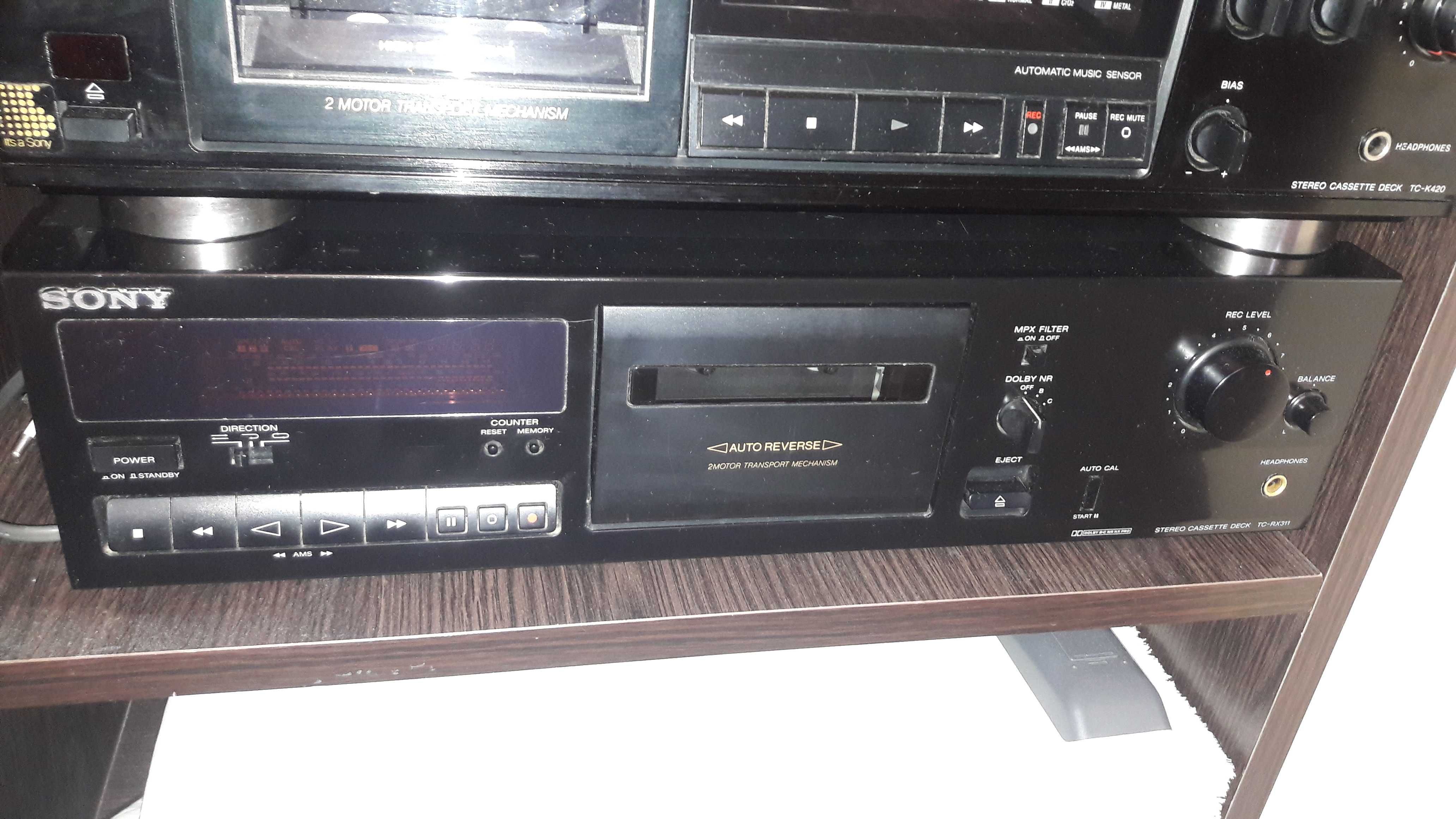 Касетна дека  SONY  TС-RX311, 	SONY TC-WE405.