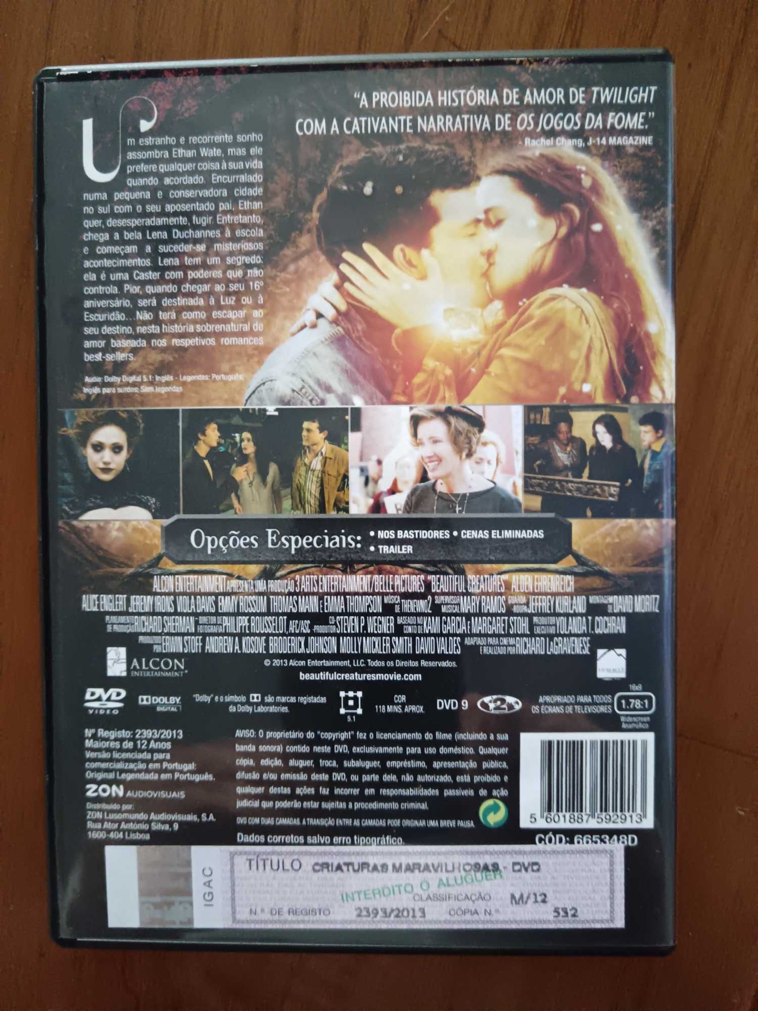 filme dvd original - criaturas maravilhosas