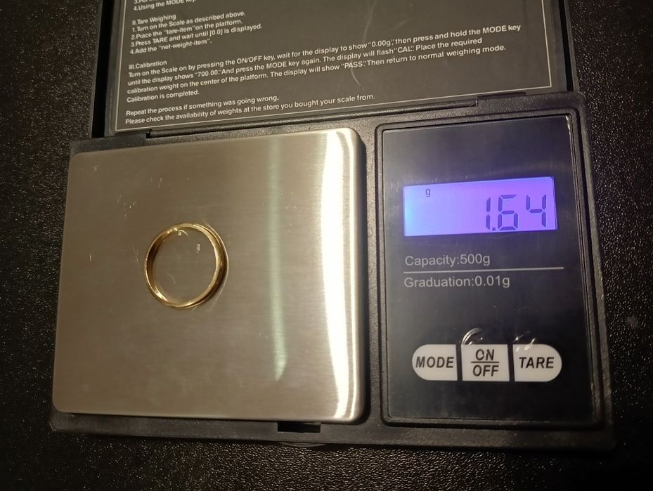 Obrączka 585 1,64g rozm.14