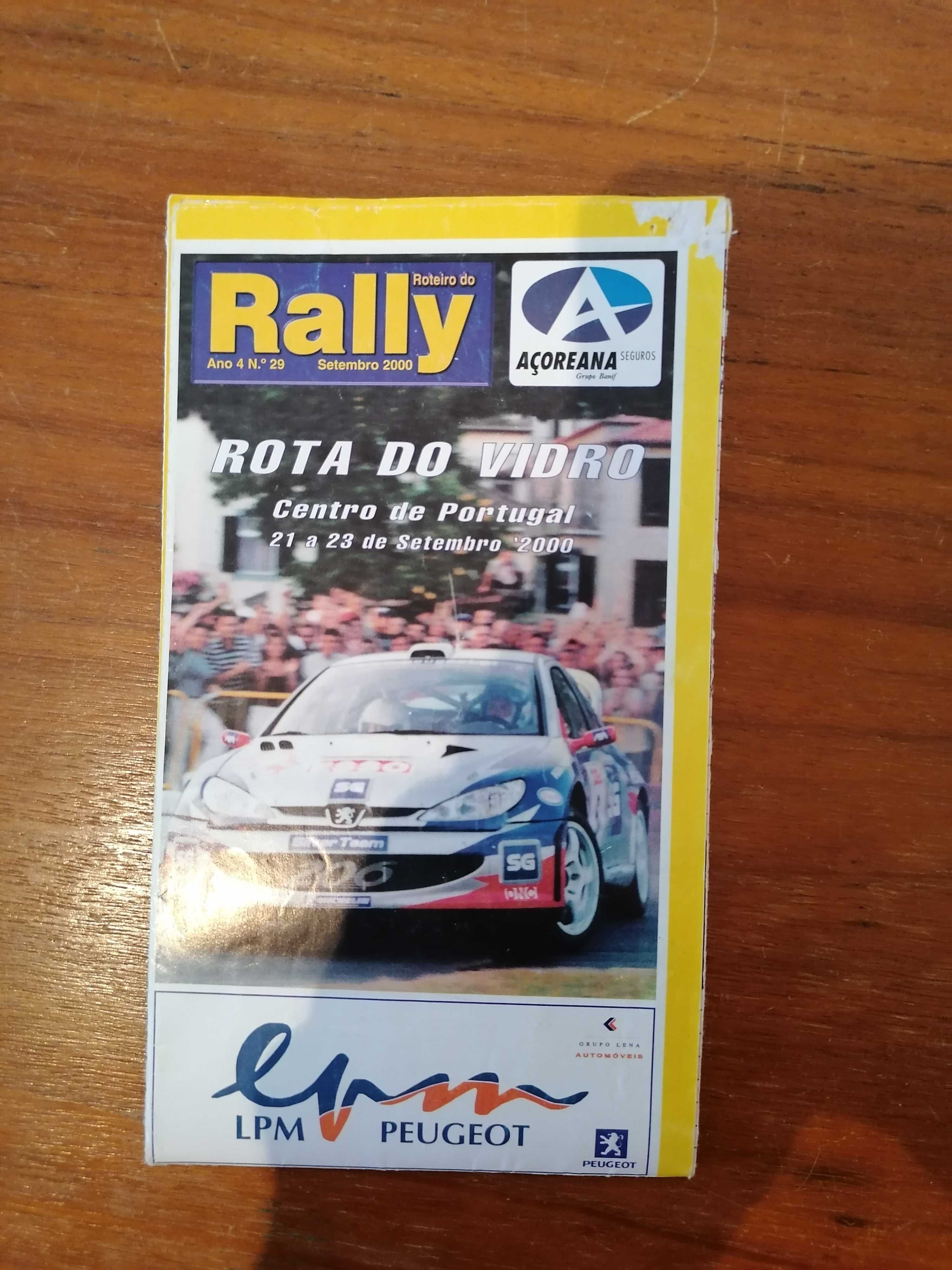 Desdobrável "Roteiro do Rally" Rota do Vidro (2000)