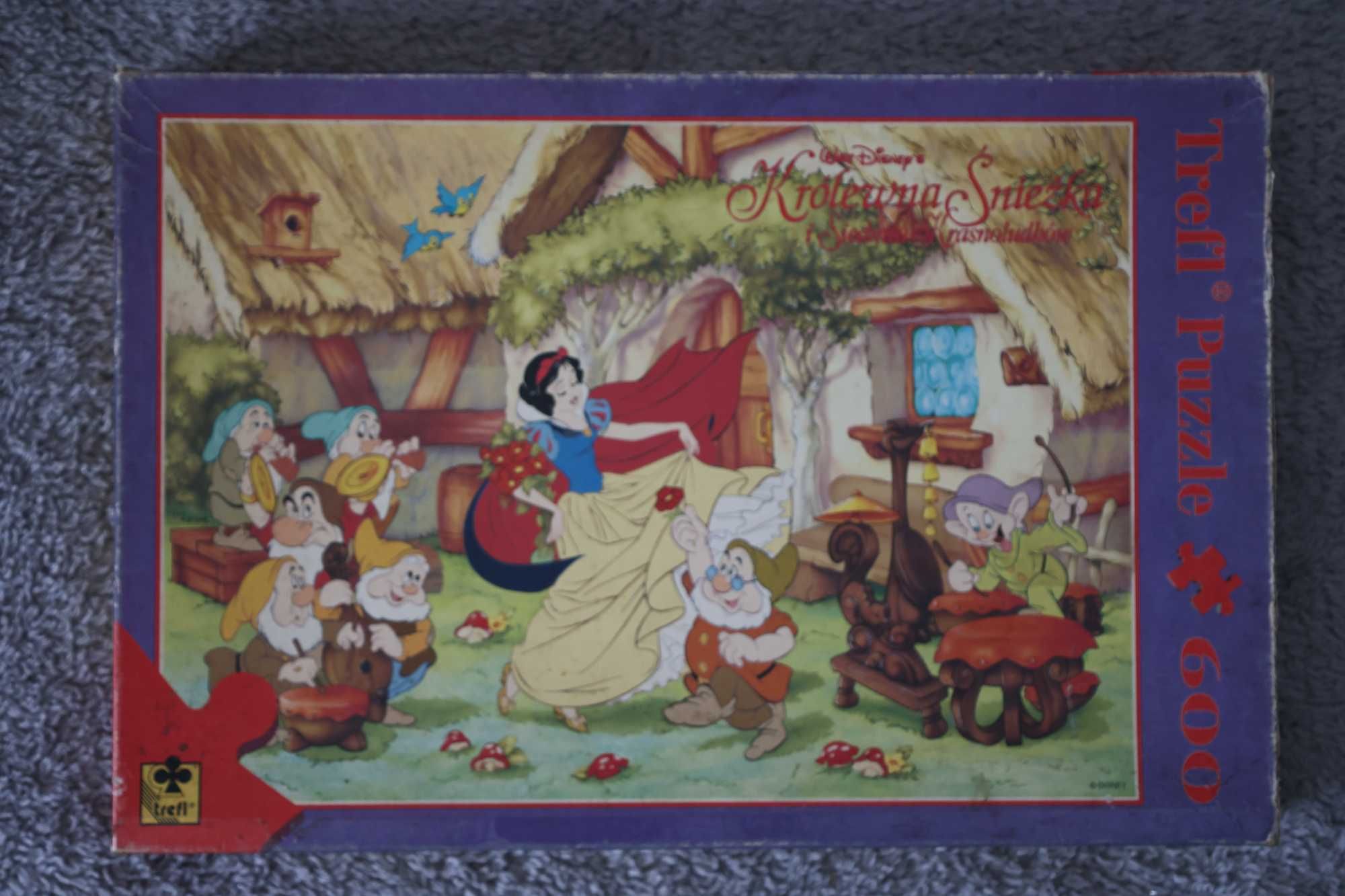 Puzzle stary Trefl Królewna Śnieżka i 7 krasnoludków 600, Disney