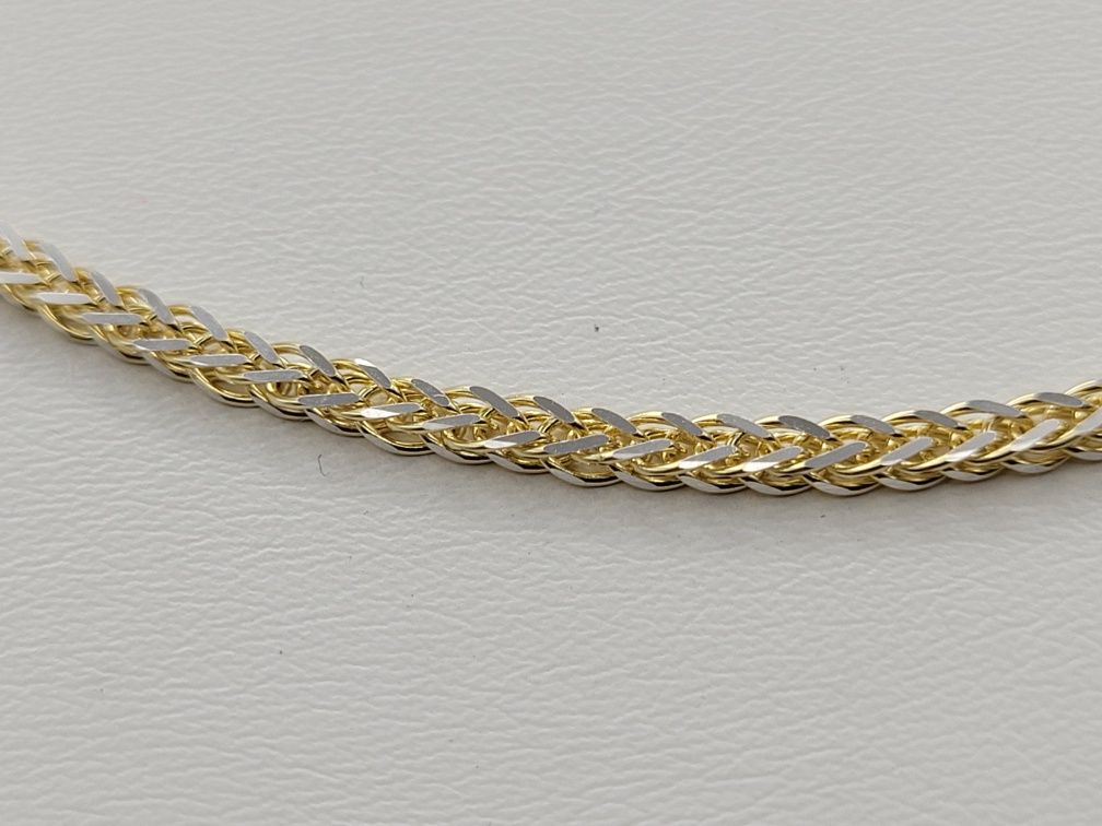 Nowy złoty łańcuszek złoto próby 585, splot lisi ogon 6.05 gr