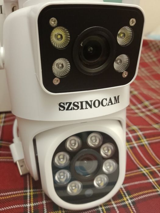 Вулична ПОДВІЙНА камера спостереження, ПОВОРОТНА, нічне бачення!!