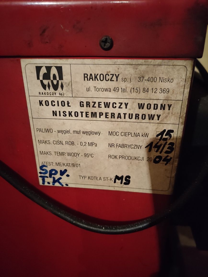 Kocioł stalowy, na cześci lub złom