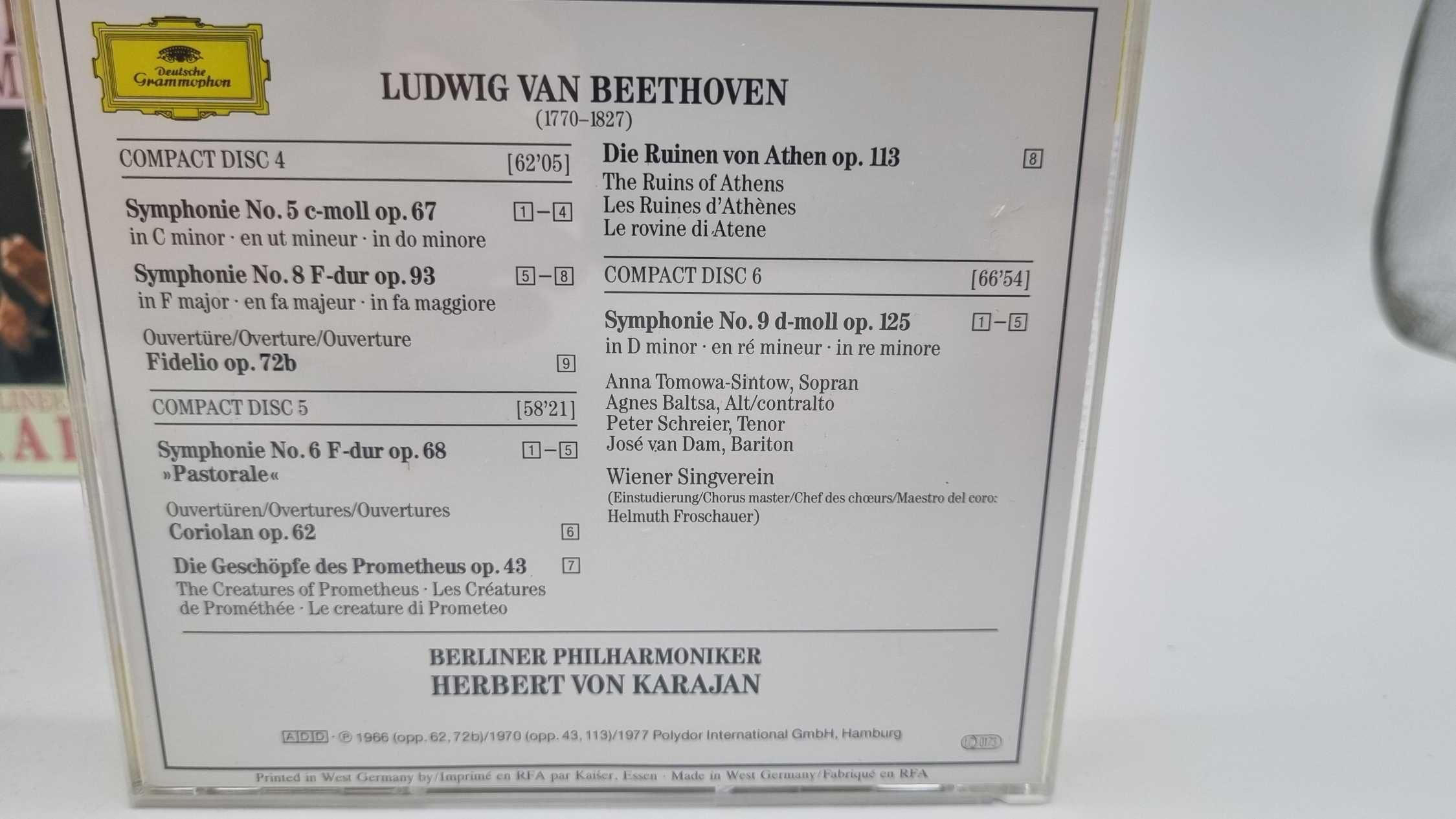 Beethoven 9 Symphonien 6 CD Karajan