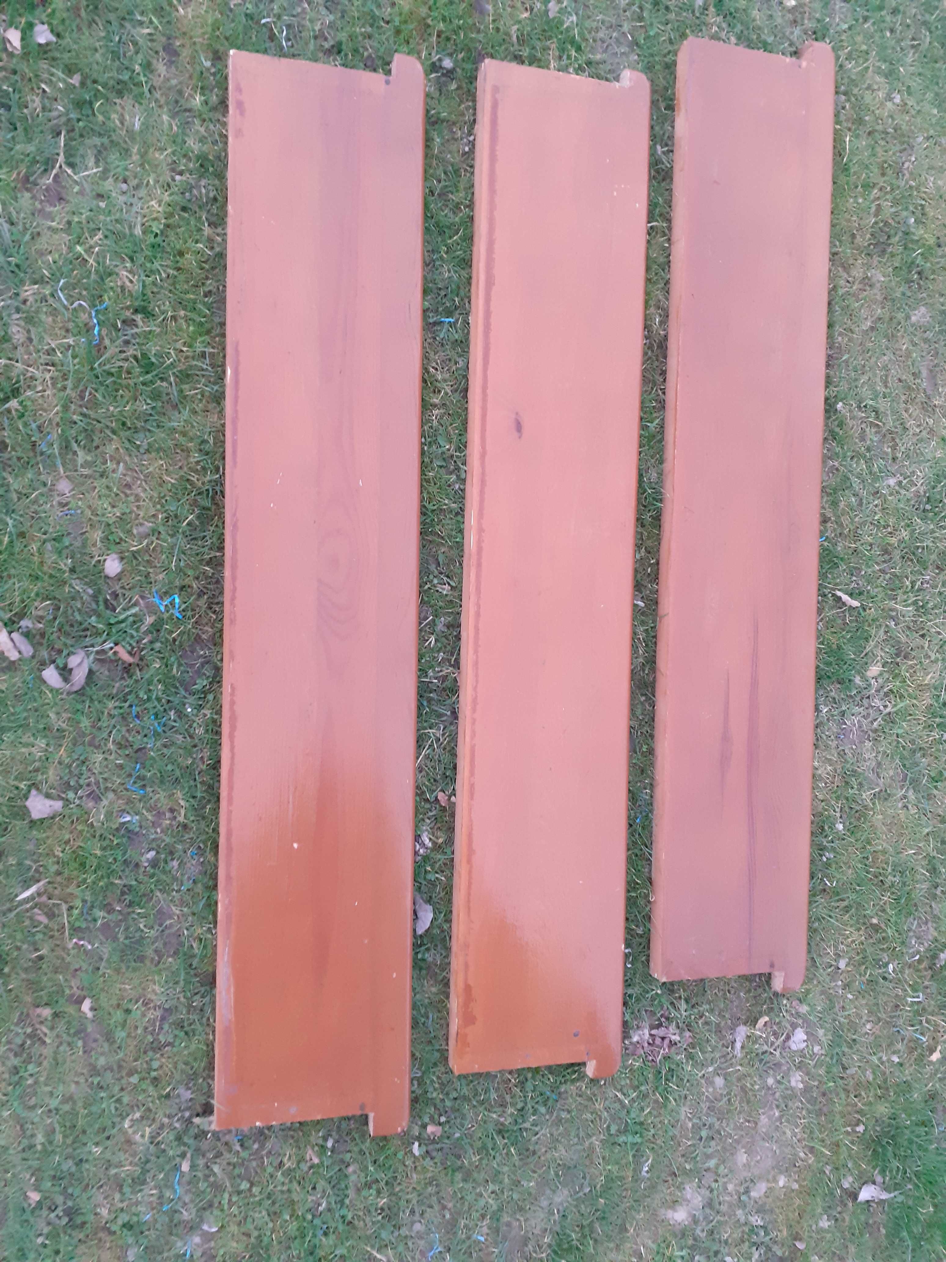Parapet drewniany sosnowy nowe używane  dł. 120 cm, 88 cm, 60 cm