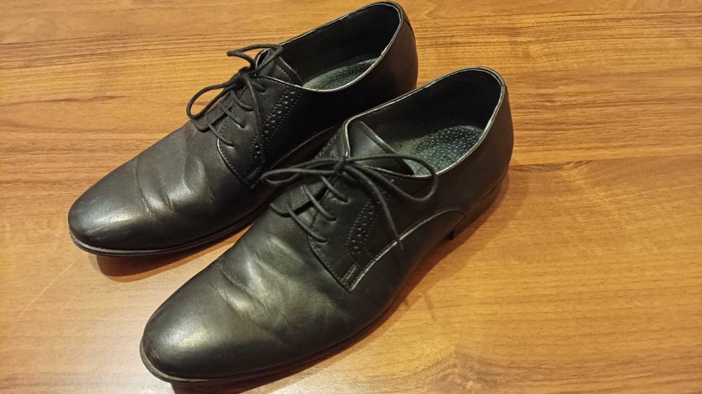 Buty ze skóry męskie eleganckie rozmiar 38