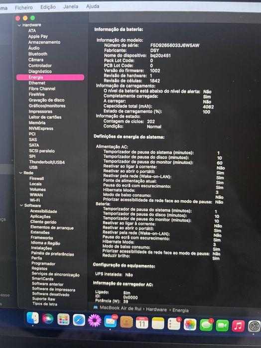 MacBook Air ecrã 13.3" IntelCore i5, 8 RAM, 128 Gb , MacOS Sonoma