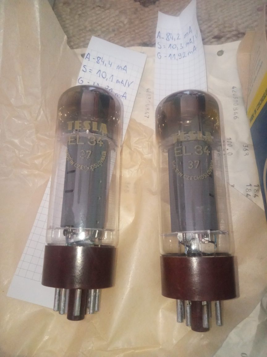 Para lamp elektronowych Tesla el34
