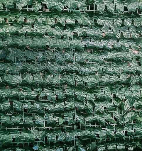 Bluszcz sztuczny Ciemny osłona balkonu płotu rolka żywopłot 1.5m x 3m