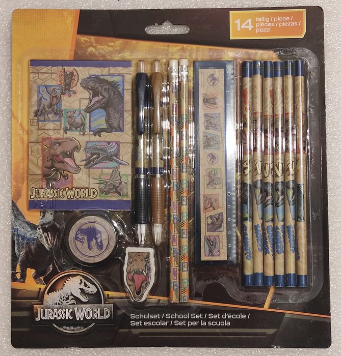 Set escolar Jurassic World NOVO