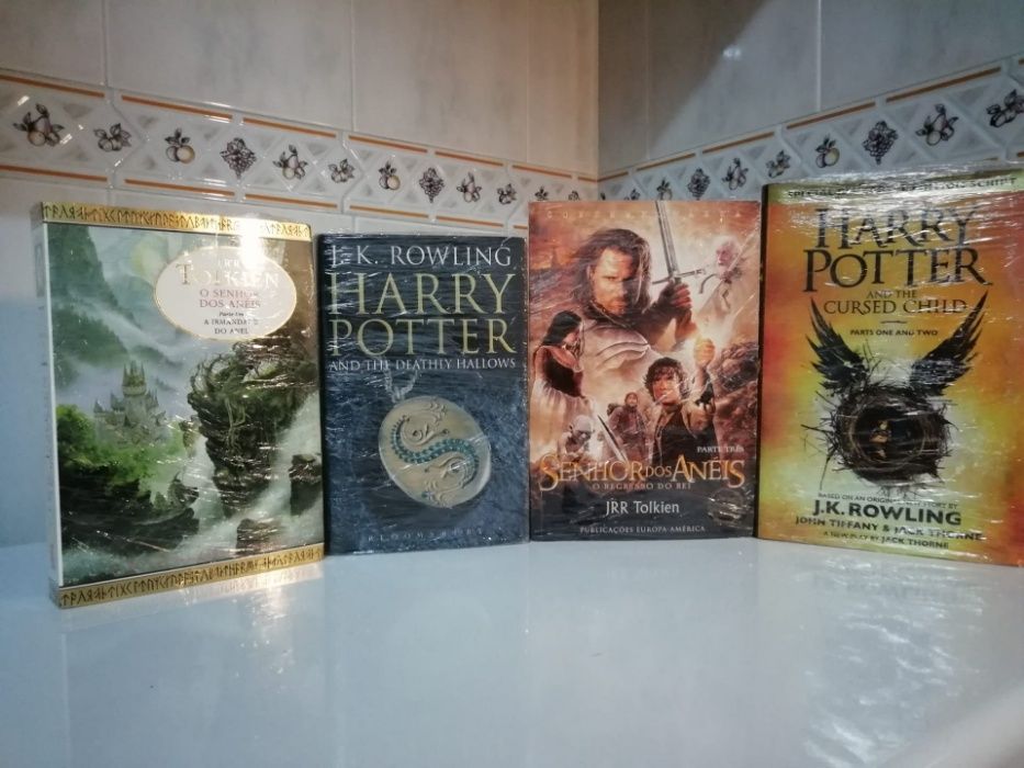 6 Livros Originais Harry Potter Dois Deles Versão Inglesa