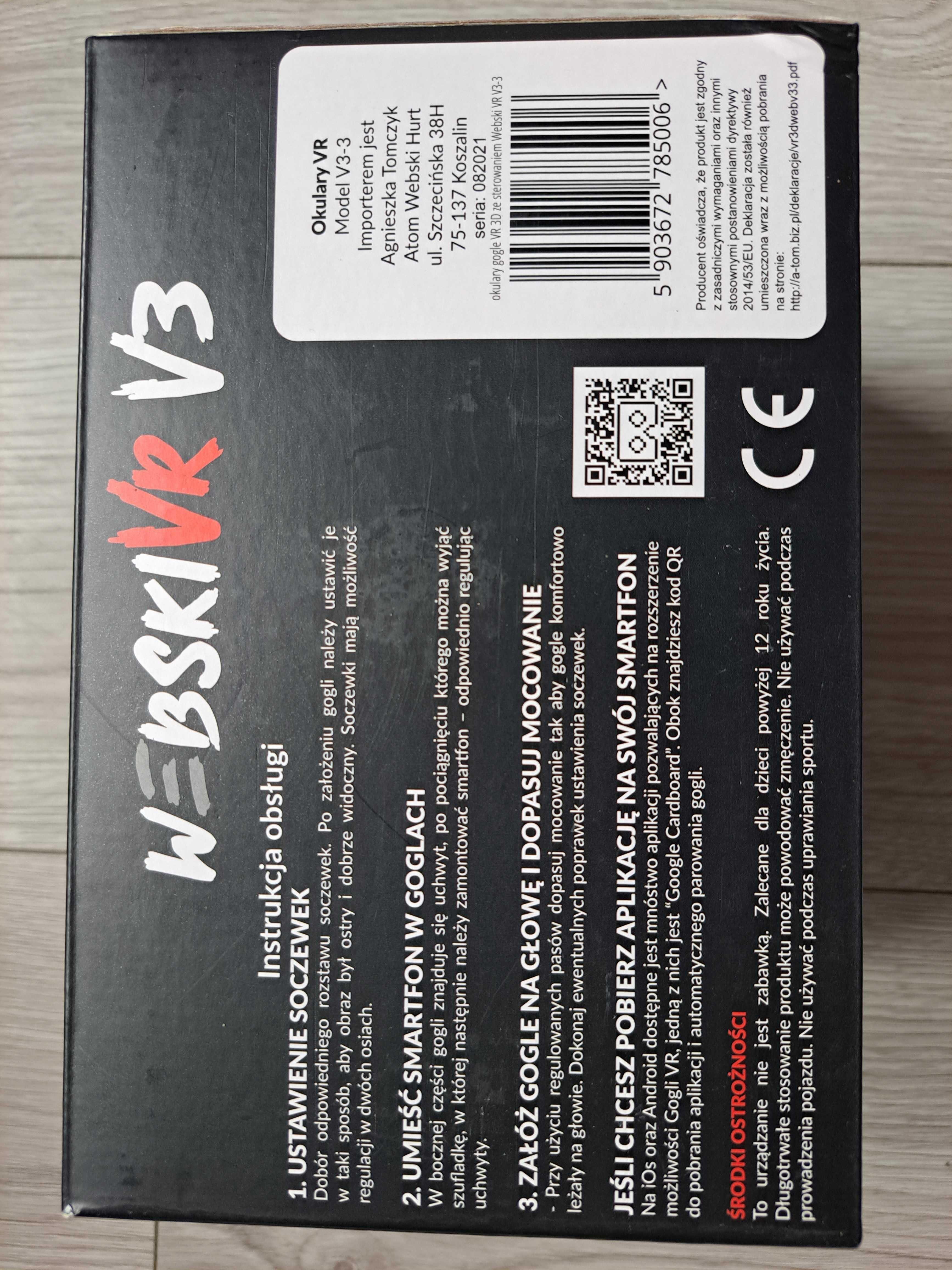 Okukary 3D WEBSKI VR V3