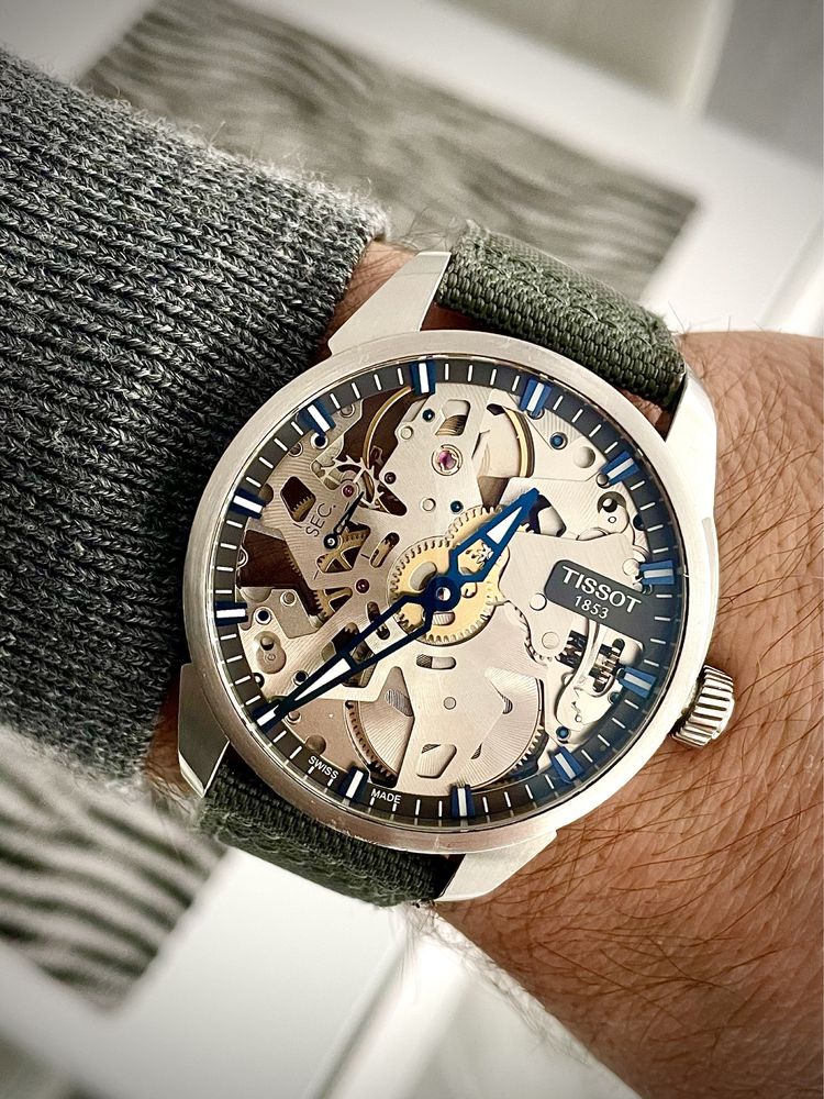 Zegarek TISSOT T- COMPLICATION SQUELETTE oryginalny unitas skeleton