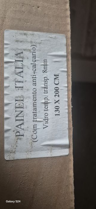 Vidro novo de 8mm para duche 1.30 largo