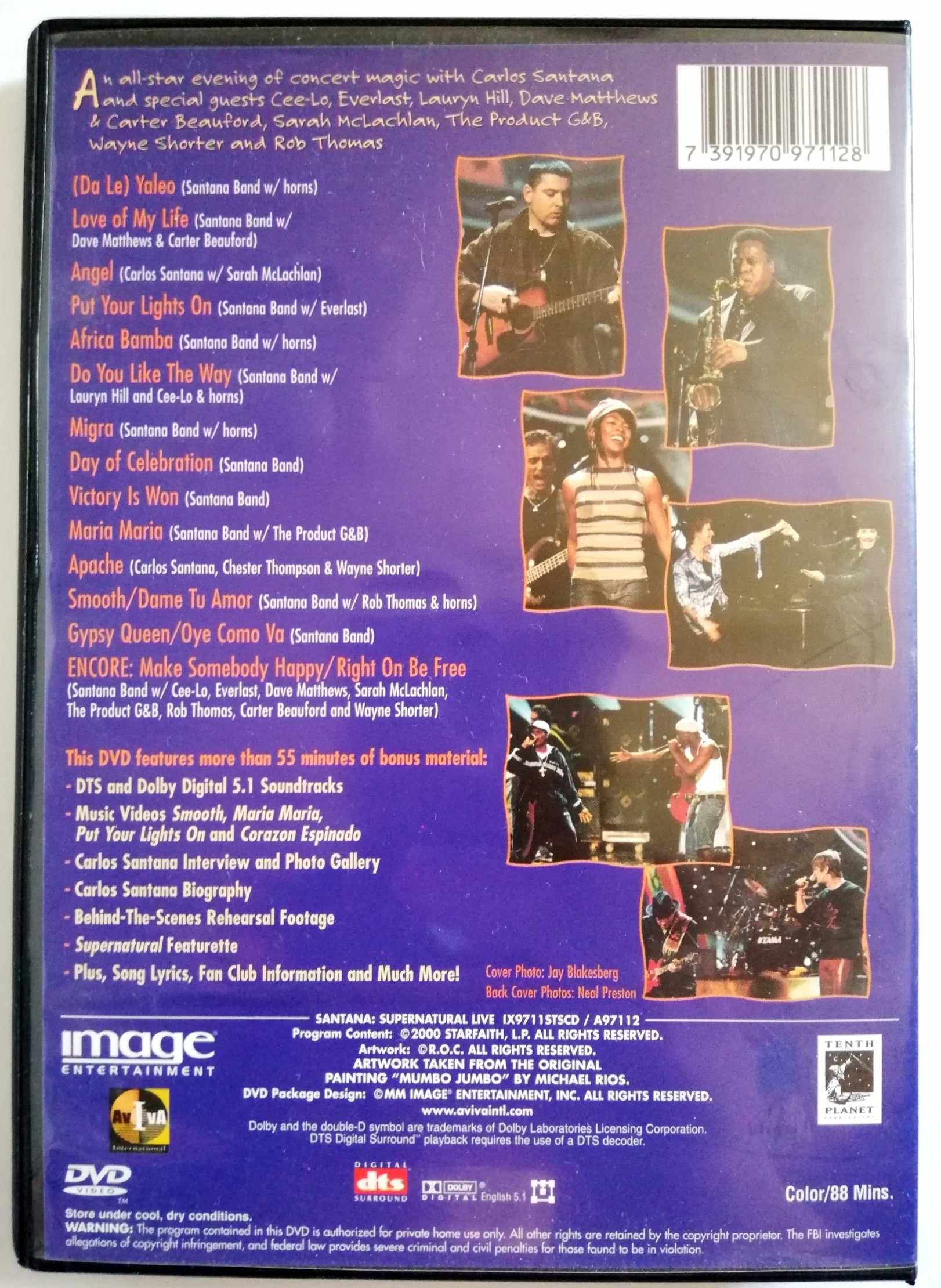 Carlos Santana Supernatural live koncert dvd