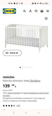 Łóżeczko dziecięce 70x140 Ikea