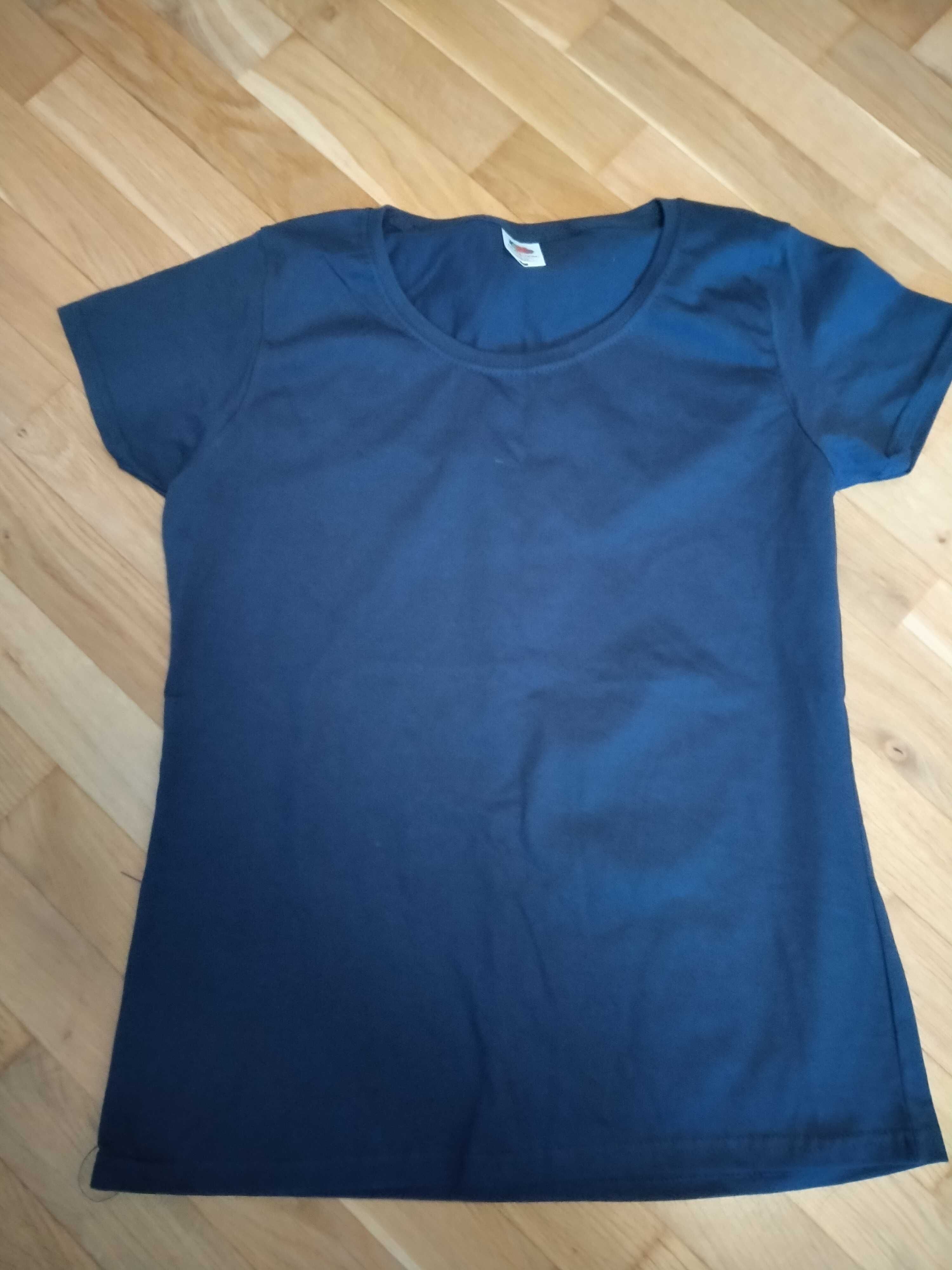 Damska koszulka/tshirt Fruit of the Loom, oryginalna, Nowa granatowa
