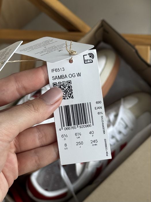 Шкіряні кросівки adidas Originals Samba OG оригінал 40 розмір