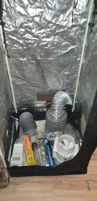 Namiot growbox 60x60 zestaw hps mh