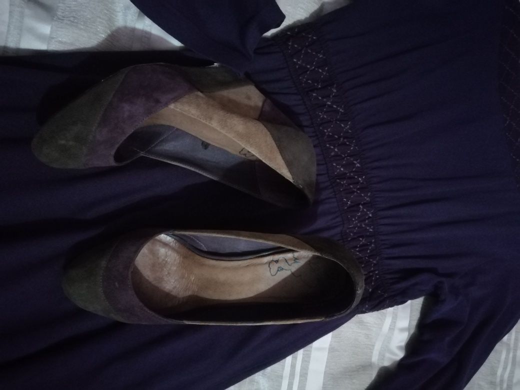 Vestido roxo em algodão, Natura