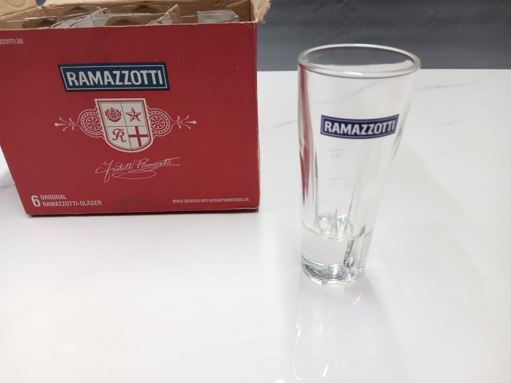 Zestaw 6 sześciu szklanek Ramazzotti