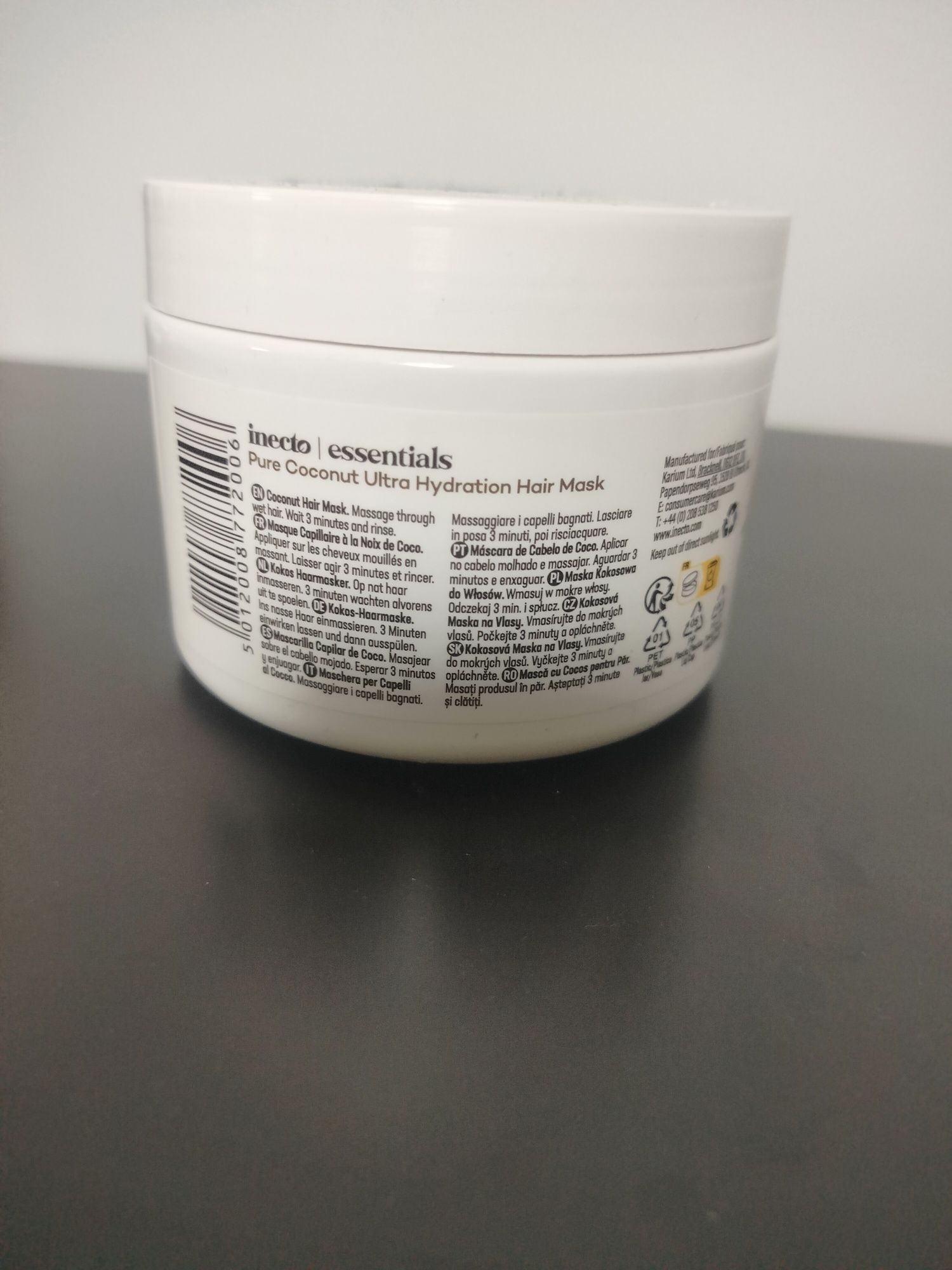 Maska kokosowa do włosów Inecto essentials Ultra Hydratiomn 450 ml
