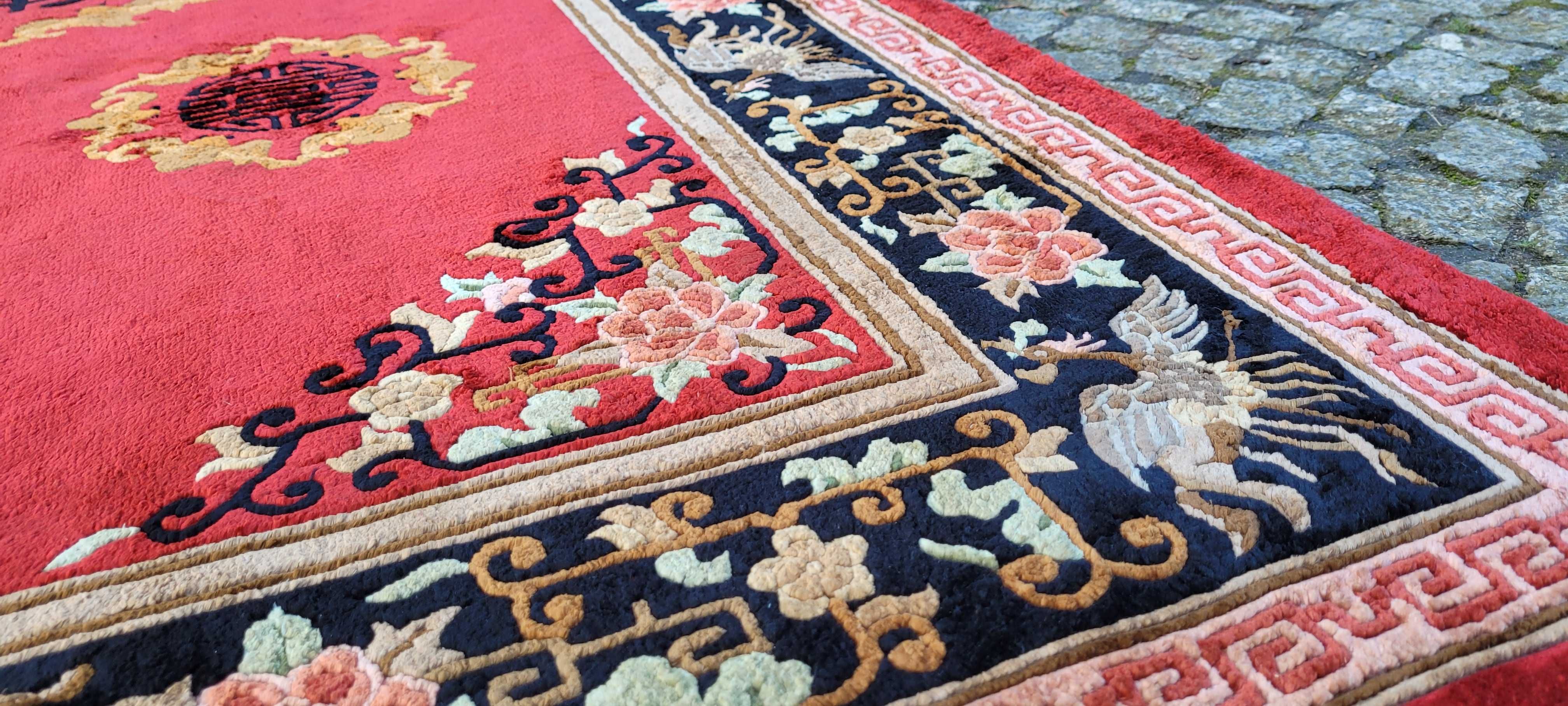 Artdeco ręcznie tkany dywan chiny 100% jedwab certyfikat  124/230