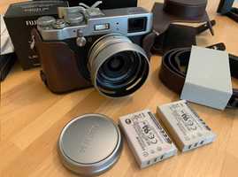 Fuji Fujifilm X-100T Prateada + acessórios extras, como novo (pack)