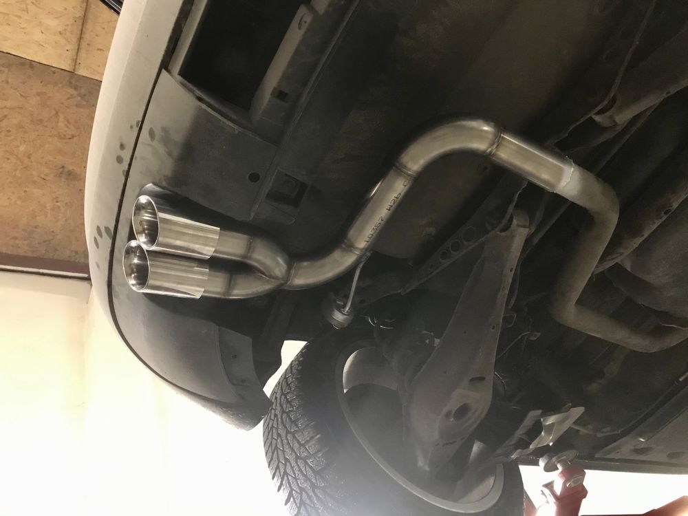 Straight pipe tlumik wydech koncowka Audi a3 8p s3 8p TDI