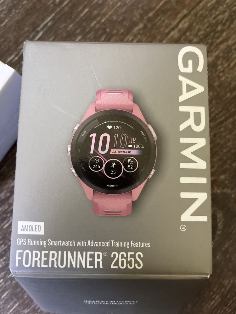 Уценка! Garmin Forerunner 265S Black Bezel w. Light Pink Case