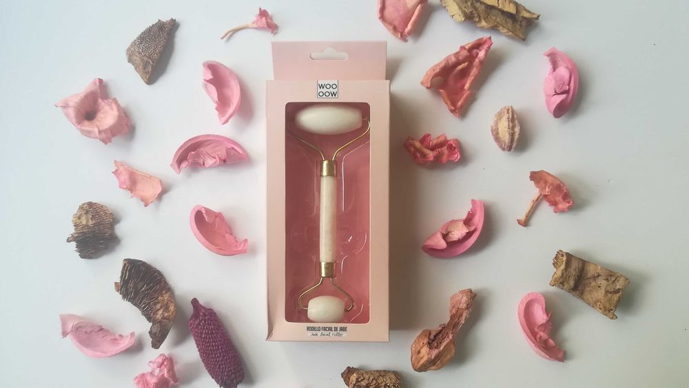 Roller facial rolo facial para massagem rosto anti-idade NOVO SELADO