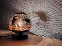 Lampa z tykwy - Słonie