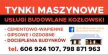 Tynki maszynowe Kazimierz Biskupi ,Golina ,Kleczew