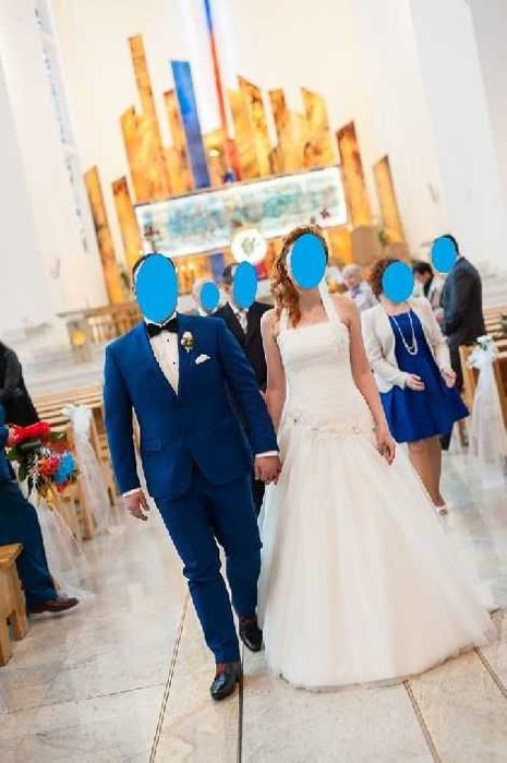 Suknia ślubna ecru 36/38