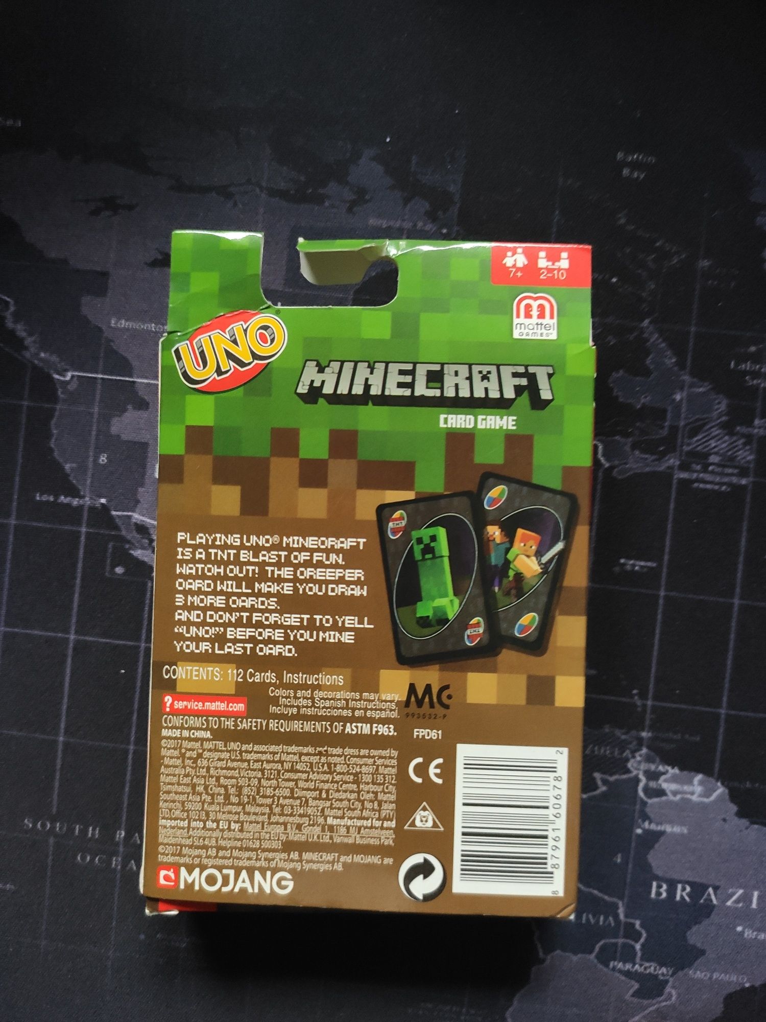 Karty Uno Minecraft