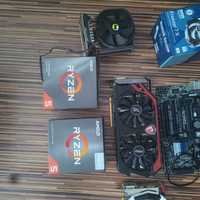 Procesory, płyta, ram karty GR, chłodzenia, itp, ryzen 3 3200g,