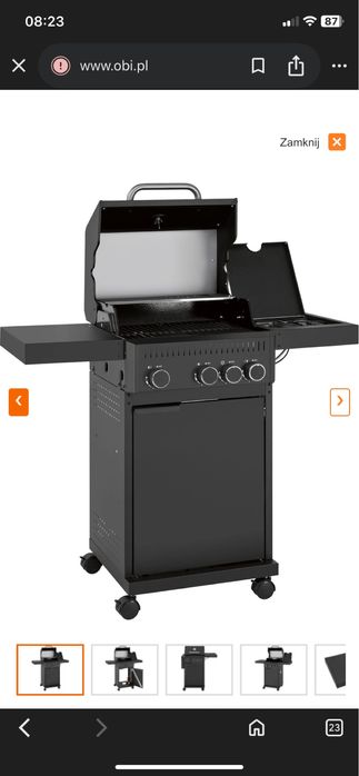 Grill gazowy z termometrem