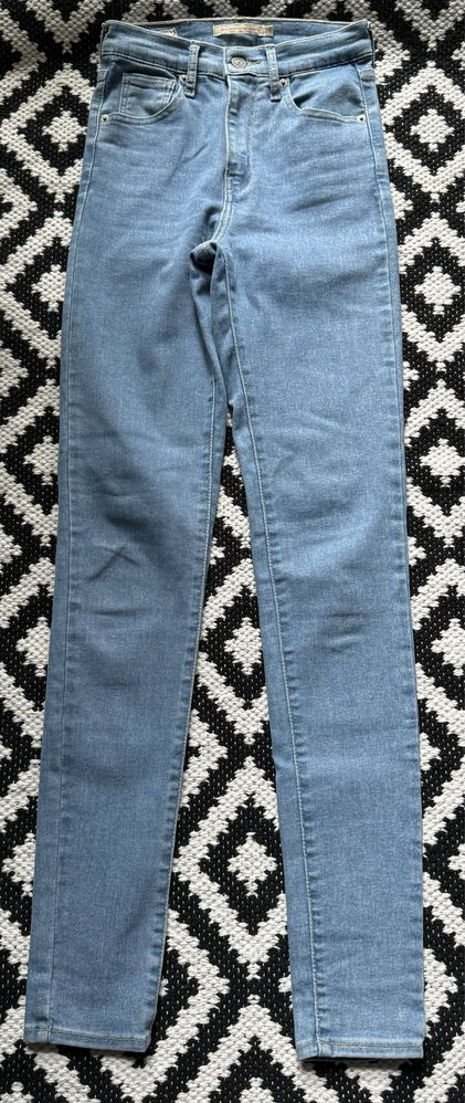 LEVI'S Jeansy Damskie W25 L32 Niebieski Super Skinny Fit