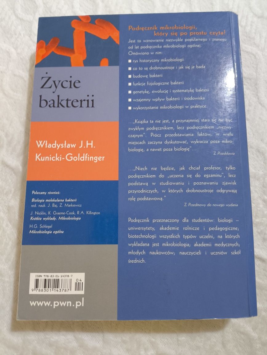 Życie bakterii PWN Władysław J.H. Kunicki-Goldfinger