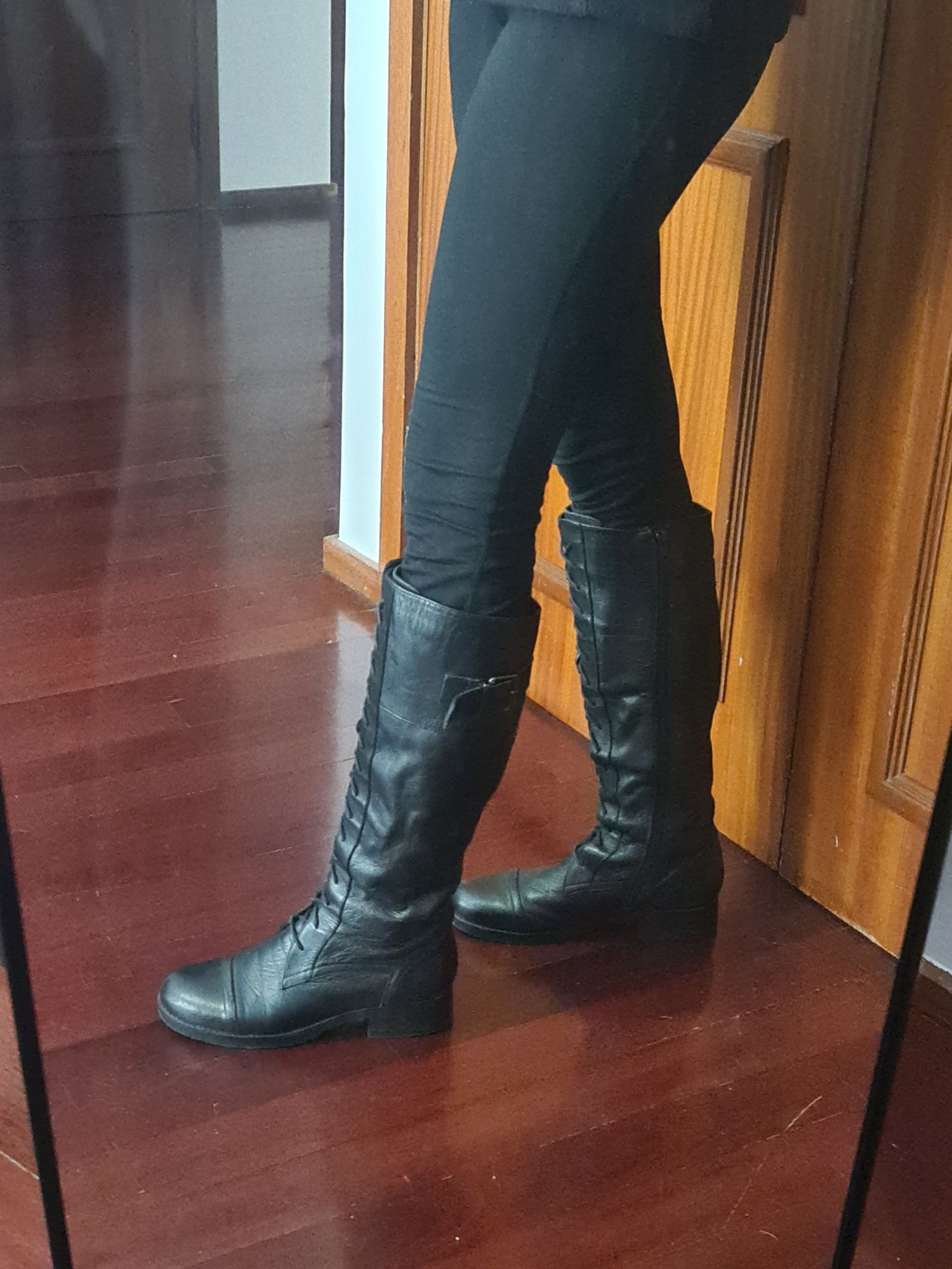 Botas Aldo Pele Preta 37