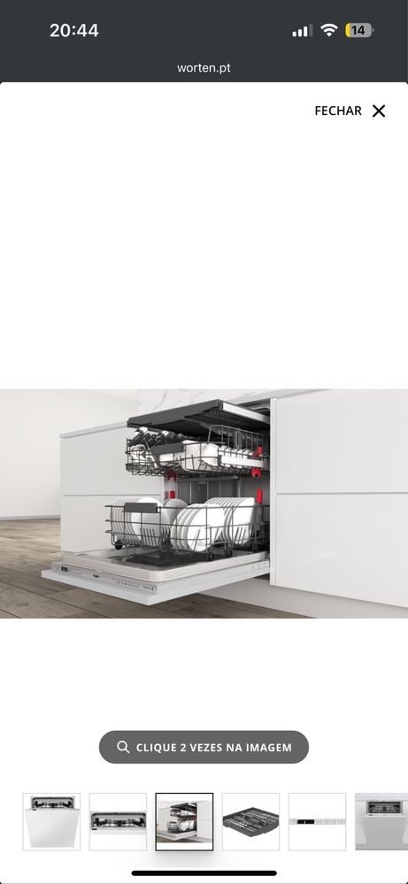 Máquina de Lavar Loiça Encastre WHIRLPOOL