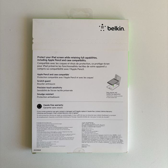 Película de Vidro Belkin ScreenForce iPad Air/Pro