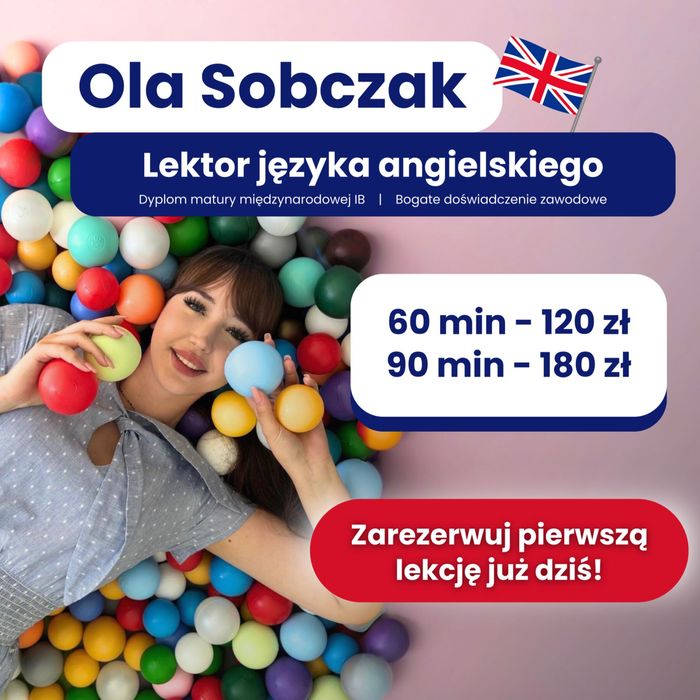 Korepetycje z lektorem języka angielskiego | Wszystkie poziomy
