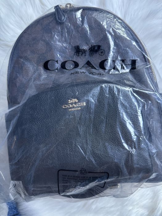 Рюкзак оригінал Coach Court In Signature Canvas, Gold/Brown Black