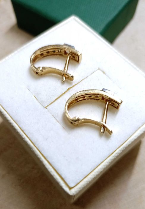 Złote kolczyki p.585/2,99g