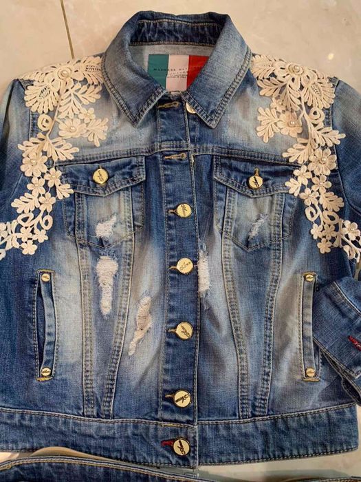 Джинсы джинсовка бомбер wagon Desigual