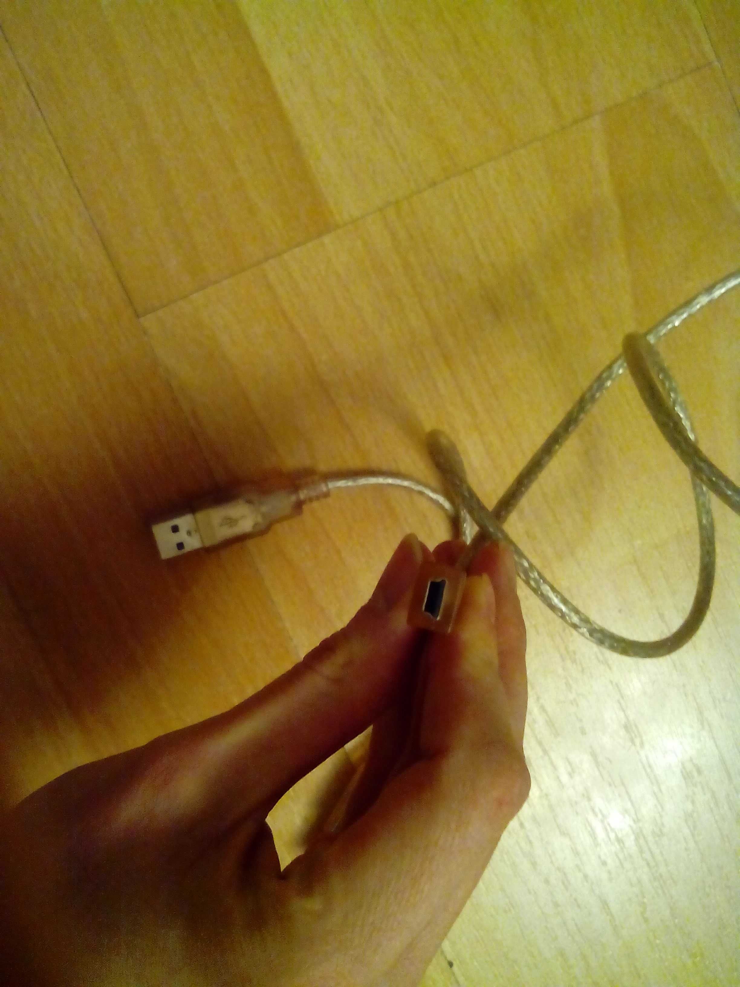 Kabel y otg USB typu B (gruba końcówka) zasilanie POWER